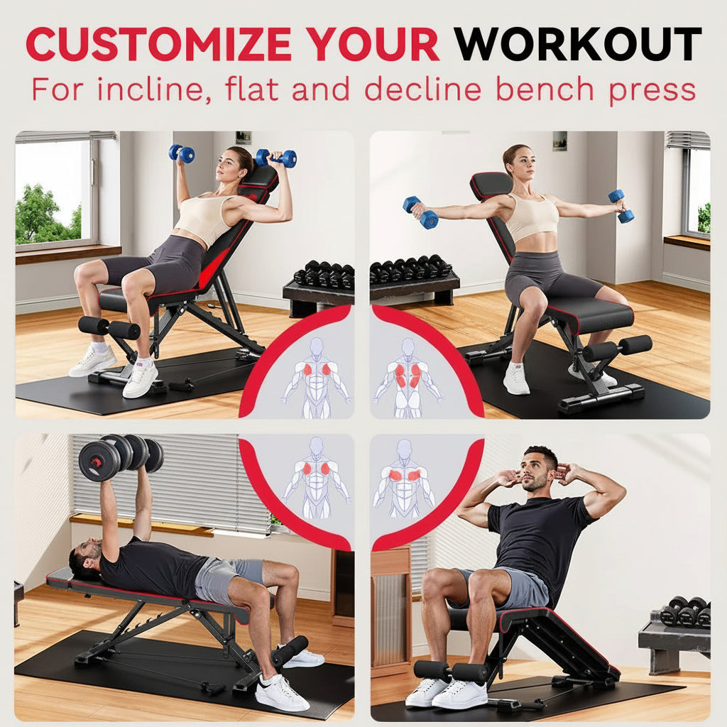 Adjustable Home Fitness Bench
